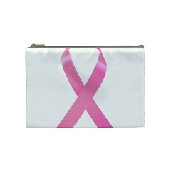 Breast Cancer Ribbon Pink Cosmetic Bag (medium)  by Mariart