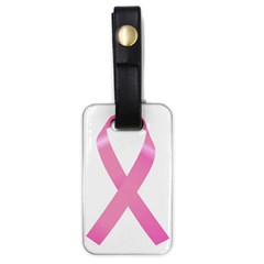 Breast Cancer Ribbon Pink Luggage Tags (one Side)  by Mariart