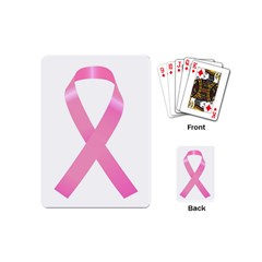 Breast Cancer Ribbon Pink Playing Cards (mini)  by Mariart