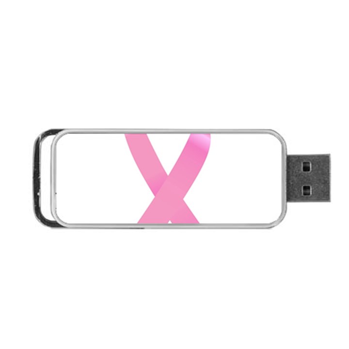 Breast Cancer Ribbon Pink Portable USB Flash (Two Sides)