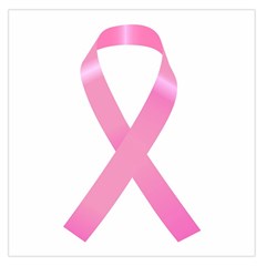 Breast Cancer Ribbon Pink Large Satin Scarf (square) by Mariart