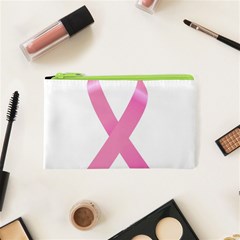 Breast Cancer Ribbon Pink Cosmetic Bag (xs) by Mariart