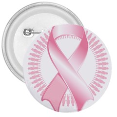 Breast Cancer Ribbon Pink Girl Women 3  Buttons by Mariart