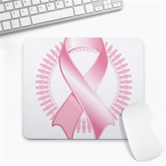 Breast Cancer Ribbon Pink Girl Women Large Mousepads by Mariart