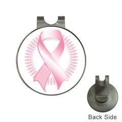 Breast Cancer Ribbon Pink Girl Women Hat Clips With Golf Markers by Mariart