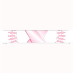 Breast Cancer Ribbon Pink Girl Women Small Bar Mats by Mariart