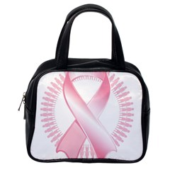 Breast Cancer Ribbon Pink Girl Women Classic Handbags (one Side) by Mariart