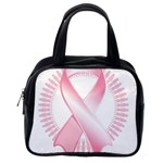 Breast Cancer Ribbon Pink Girl Women Classic Handbags (One Side) Front