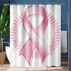 Breast Cancer Ribbon Pink Girl Women Shower Curtain 60  X 72  (medium)  by Mariart