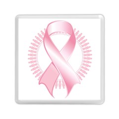 Breast Cancer Ribbon Pink Girl Women Memory Card Reader (square)  by Mariart