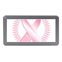 Breast Cancer Ribbon Pink Girl Women Memory Card Reader (mini) by Mariart