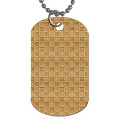 Chess Dark Wood Seamless Dog Tag (one Side)