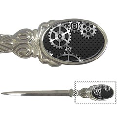 Chain Iron Polka Dot Black Silver Letter Openers