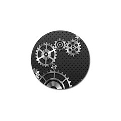 Chain Iron Polka Dot Black Silver Golf Ball Marker