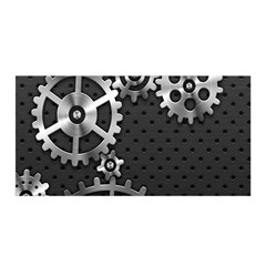 Chain Iron Polka Dot Black Silver Satin Wrap by Mariart