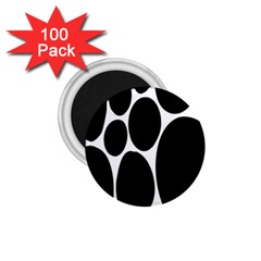 Dalmatian Black Spot Stone 1 75  Magnets (100 Pack) 