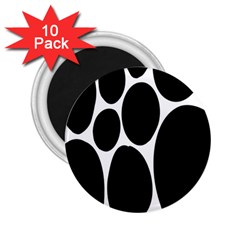 Dalmatian Black Spot Stone 2 25  Magnets (10 Pack)  by Mariart