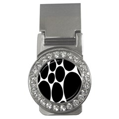 Dalmatian Black Spot Stone Money Clips (cz) 