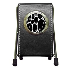 Dalmatian Black Spot Stone Pen Holder Desk Clocks by Mariart