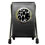 Dalmatian Black Spot Stone Pen Holder Desk Clocks Front