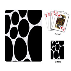 Dalmatian Black Spot Stone Playing Card by Mariart