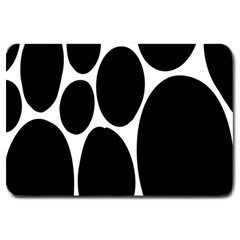 Dalmatian Black Spot Stone Large Doormat  by Mariart