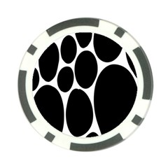 Dalmatian Black Spot Stone Poker Chip Card Guard (10 Pack) by Mariart