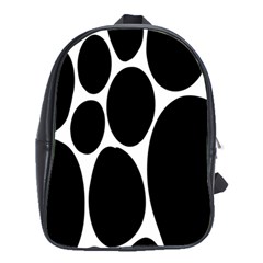 Dalmatian Black Spot Stone School Bags(large)  by Mariart