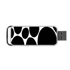 Dalmatian Black Spot Stone Portable Usb Flash (two Sides) by Mariart