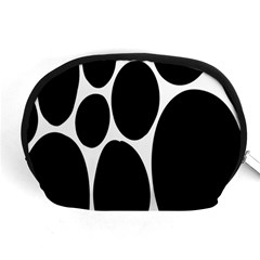 Dalmatian Black Spot Stone Accessory Pouches (medium)  by Mariart