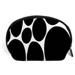 Dalmatian Black Spot Stone Accessory Pouches (large)  by Mariart