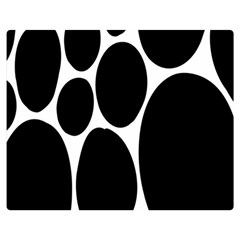 Dalmatian Black Spot Stone Double Sided Flano Blanket (medium)  by Mariart