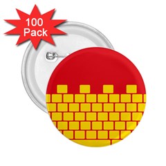 Firewall Bridge Signal Yellow Red 2 25  Buttons (100 Pack) 