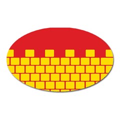 Firewall Bridge Signal Yellow Red Oval Magnet