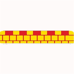 Firewall Bridge Signal Yellow Red Small Bar Mats by Mariart