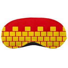 Firewall Bridge Signal Yellow Red Sleeping Masks by Mariart