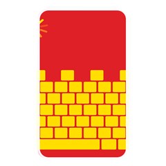 Firewall Bridge Signal Yellow Red Memory Card Reader by Mariart