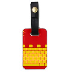 Firewall Bridge Signal Yellow Red Luggage Tags (one Side) 