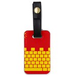 Firewall Bridge Signal Yellow Red Luggage Tags (One Side)  Front