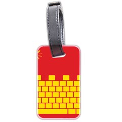 Firewall Bridge Signal Yellow Red Luggage Tags (two Sides) by Mariart