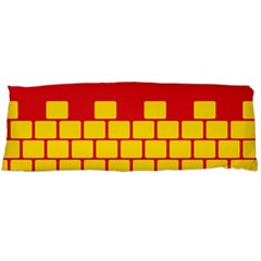 Firewall Bridge Signal Yellow Red Body Pillow Case (dakimakura) by Mariart