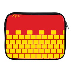 Firewall Bridge Signal Yellow Red Apple Ipad 2/3/4 Zipper Cases by Mariart