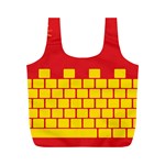 Firewall Bridge Signal Yellow Red Full Print Recycle Bags (M)  Front