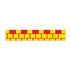 Firewall Bridge Signal Yellow Red Flano Scarf (mini) by Mariart