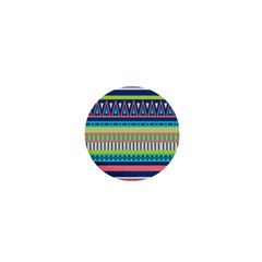 Aztec Triangle Chevron Wave Plaid Circle Color Rainbow 1  Mini Buttons by Mariart