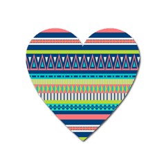 Aztec Triangle Chevron Wave Plaid Circle Color Rainbow Heart Magnet