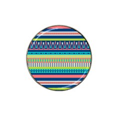 Aztec Triangle Chevron Wave Plaid Circle Color Rainbow Hat Clip Ball Marker by Mariart