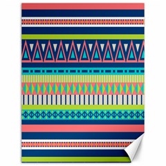 Aztec Triangle Chevron Wave Plaid Circle Color Rainbow Canvas 12  x 16  