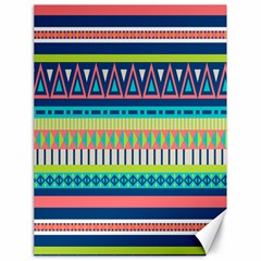 Aztec Triangle Chevron Wave Plaid Circle Color Rainbow Canvas 18  X 24   by Mariart