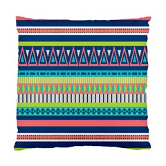 Aztec Triangle Chevron Wave Plaid Circle Color Rainbow Standard Cushion Case (one Side) by Mariart